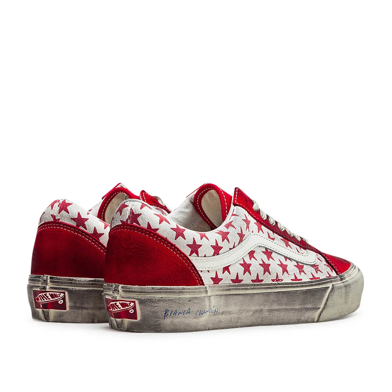 vans vault x bianca chandôn ua old skool vlt lx (red / white)