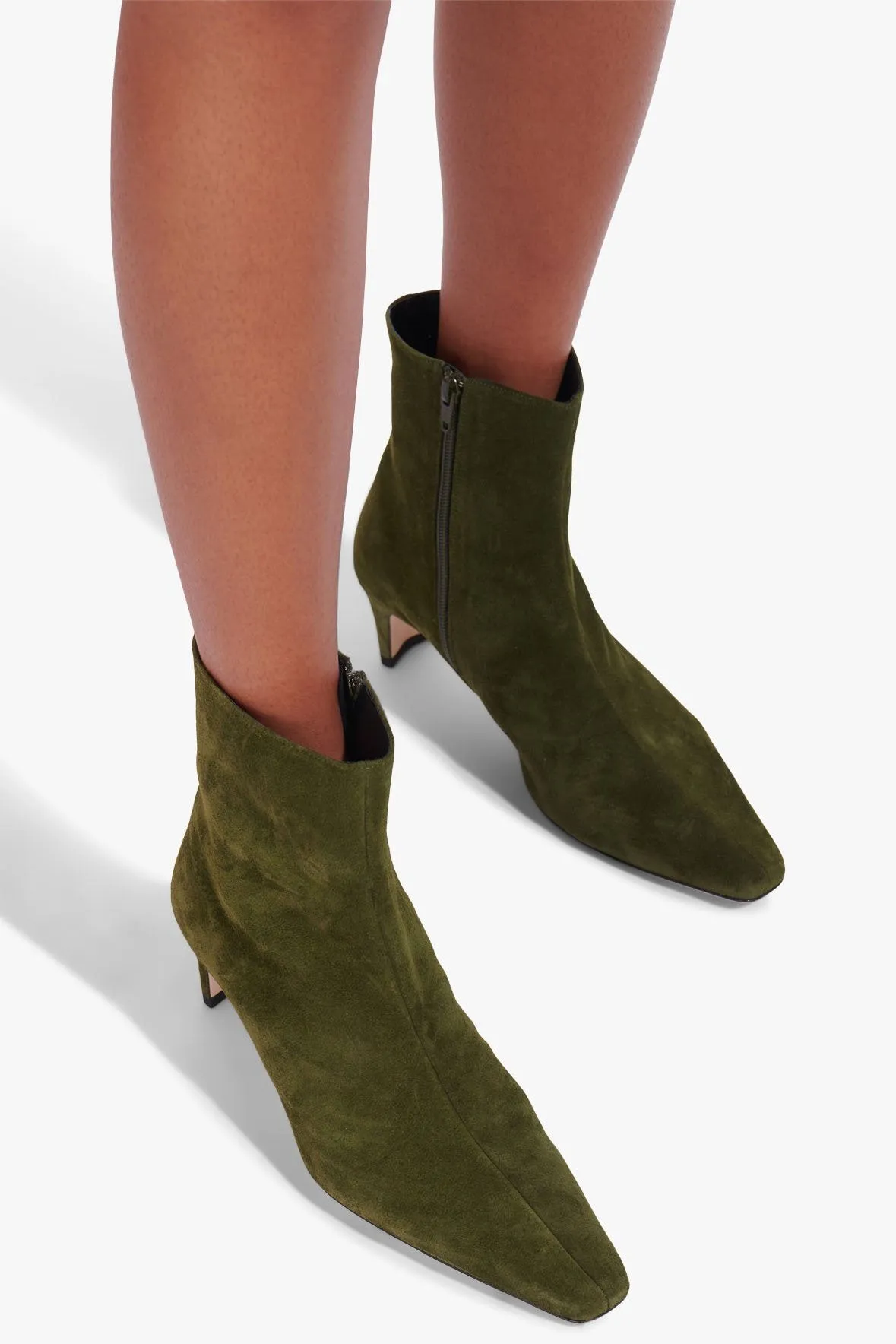 WALLY ANKLE BOOT | OLIVE SUEDE