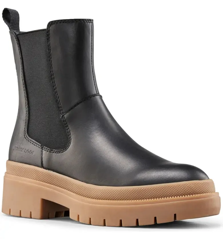 Waterproof Chelsea Swinton Boot | Black/Gum