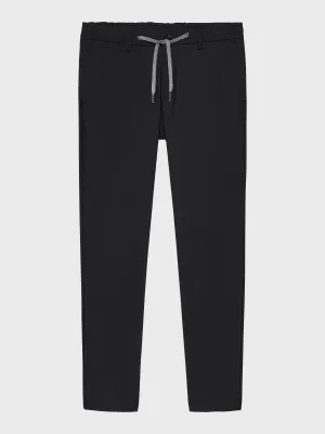 WINTER EDITION - BLACK DRAWSTRING TROUSERS - DESIGN IN ITALY