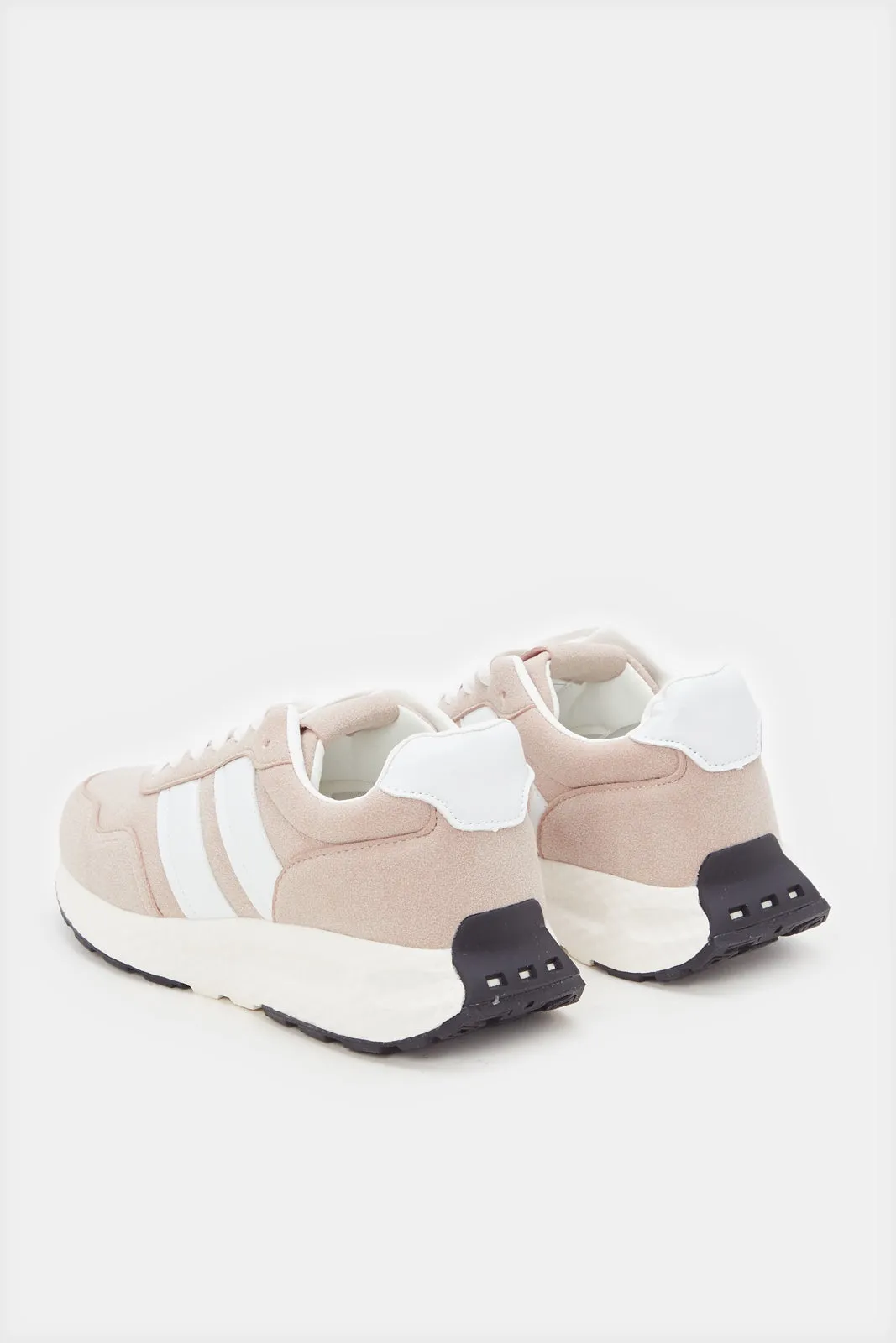 Women Pink Hiker Sneaker With Overlay Detail