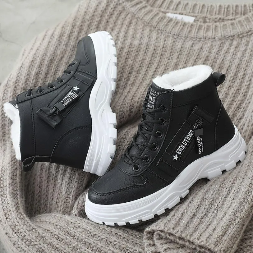 Women Winter Waterproof Snow Sneakers