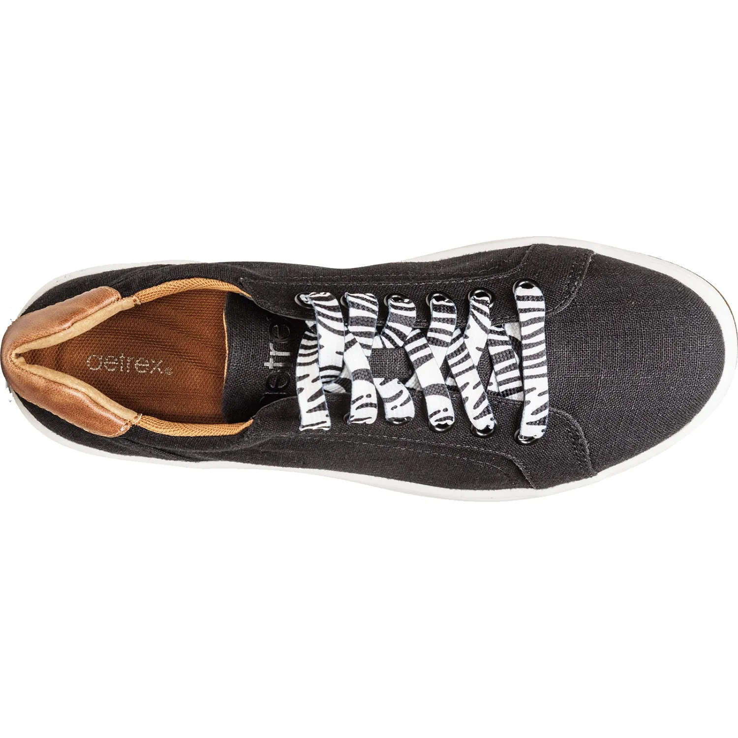 Women's Aetrex Renee Black Canvas