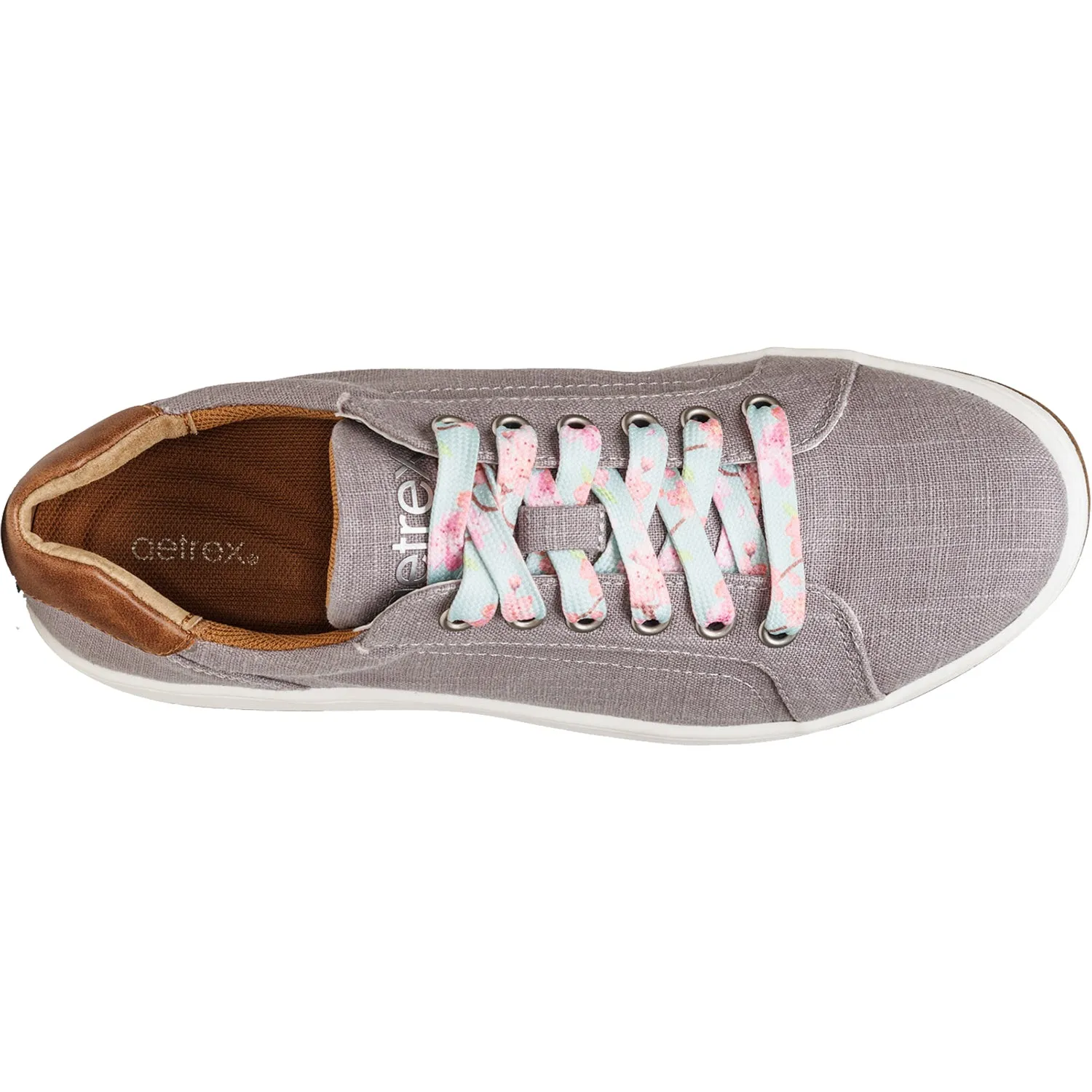 Women's Aetrex Renee Grey Canvas