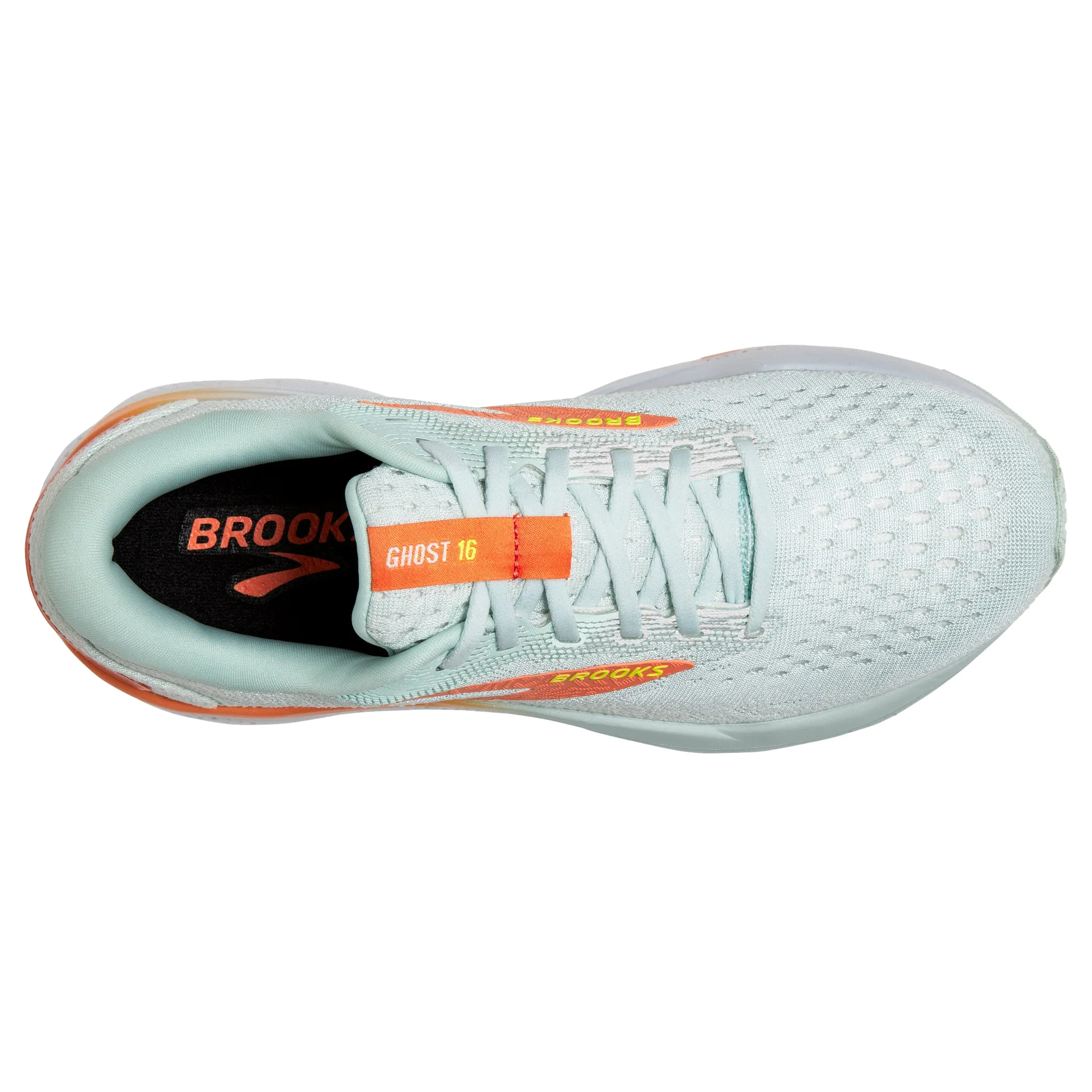 Women's Brooks Ghost 16 Road Running Shoe in Skylight/Coconut/Sunset