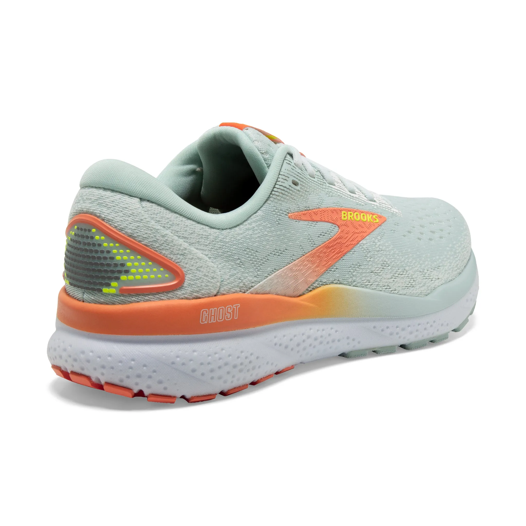 Women's Brooks Ghost 16 Road Running Shoe in Skylight/Coconut/Sunset