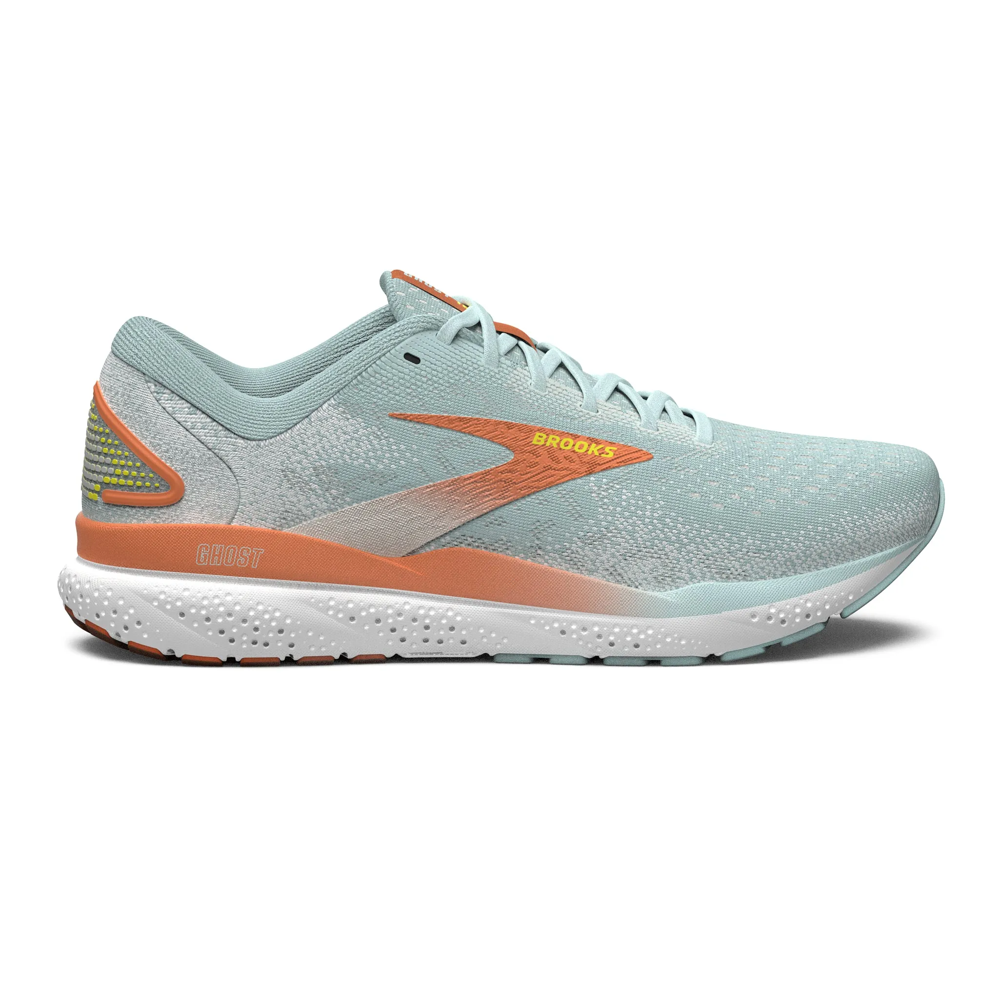 Women's Brooks Ghost 16 Road Running Shoe in Skylight/Coconut/Sunset