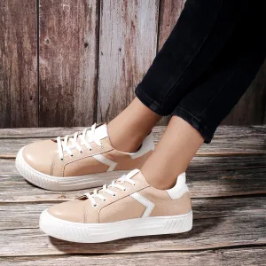 Women's Casual Sneakers Lace-up Shoes