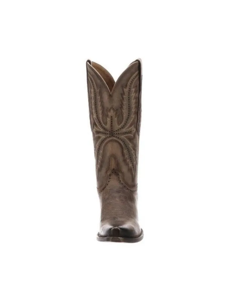 Women's Lucchese Brown Distressed Boot