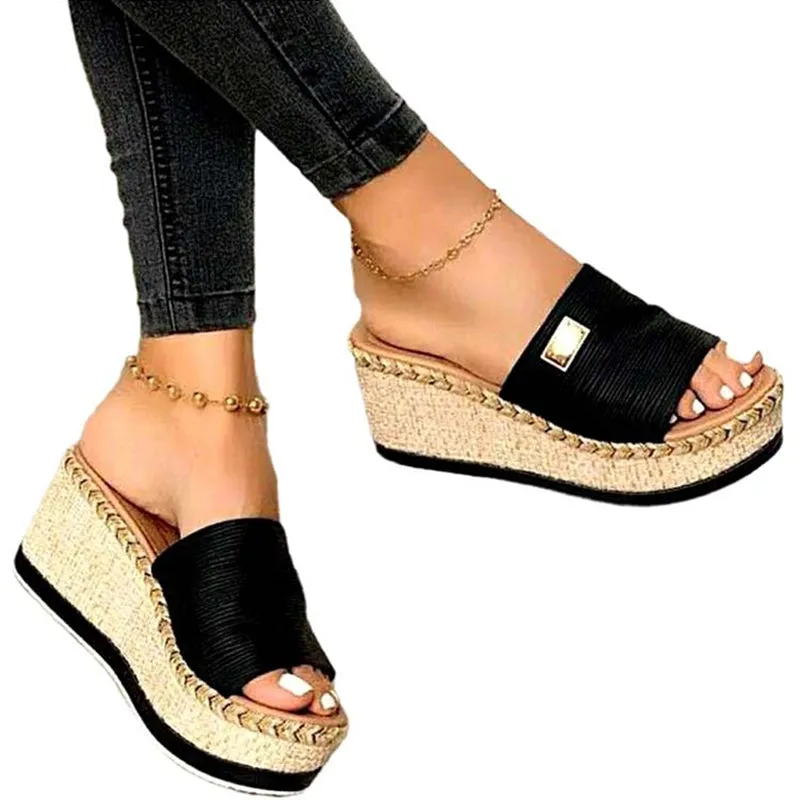 Women's Thick Bottom Open Toe Wedge Casual Sandals