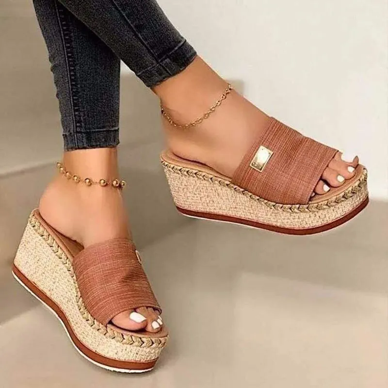 Women's Thick Bottom Open Toe Wedge Casual Sandals