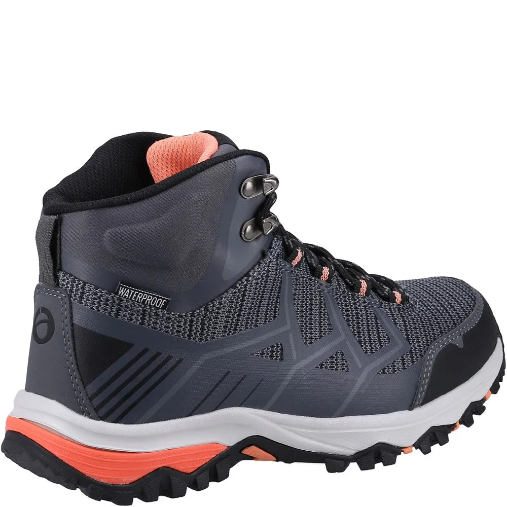 Wychwood Recycled Hiking Boots Grey/Coral