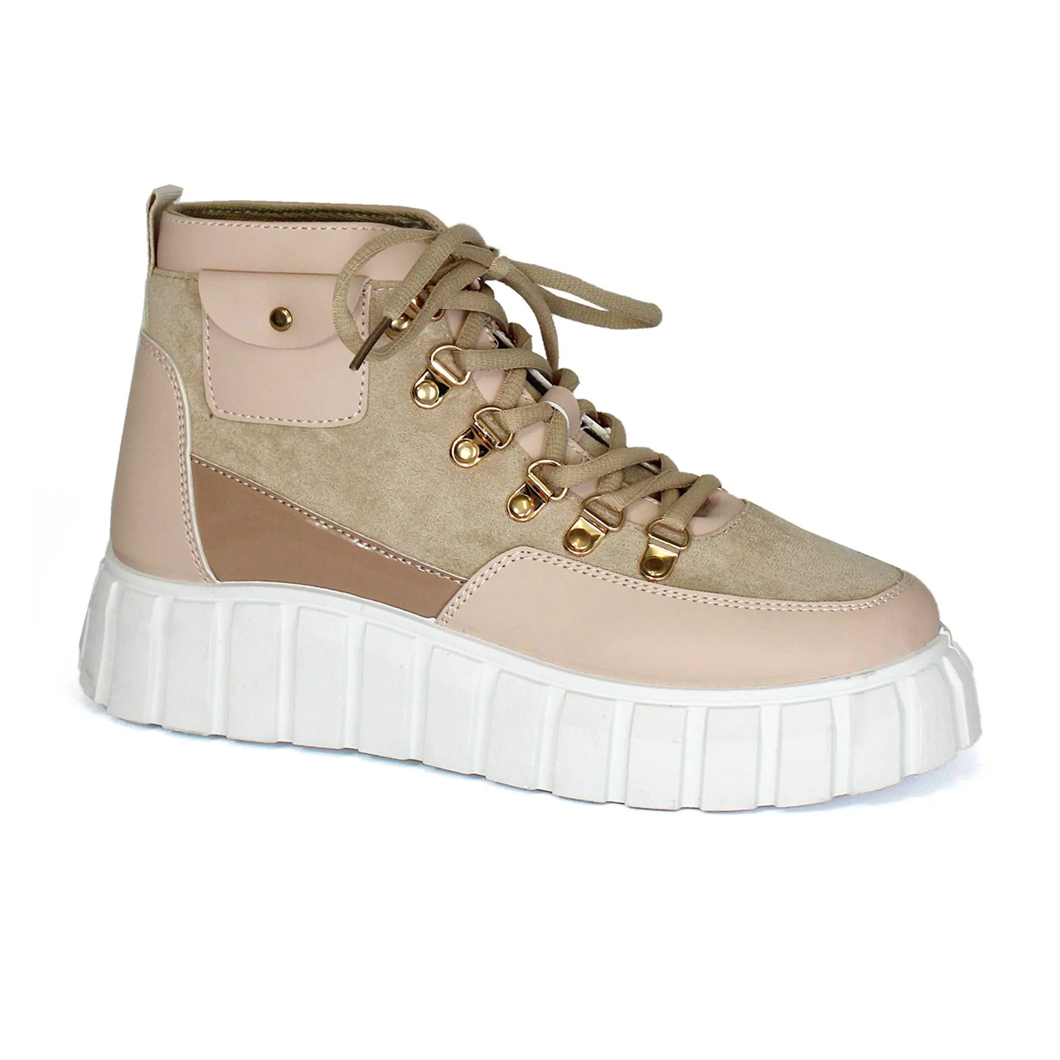 Yoki Womens Versatile Boot sneakers with side pockets